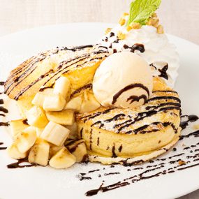 チョコバナナパンケーキ