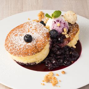 ブルーベリークリームチーズパンケーキ